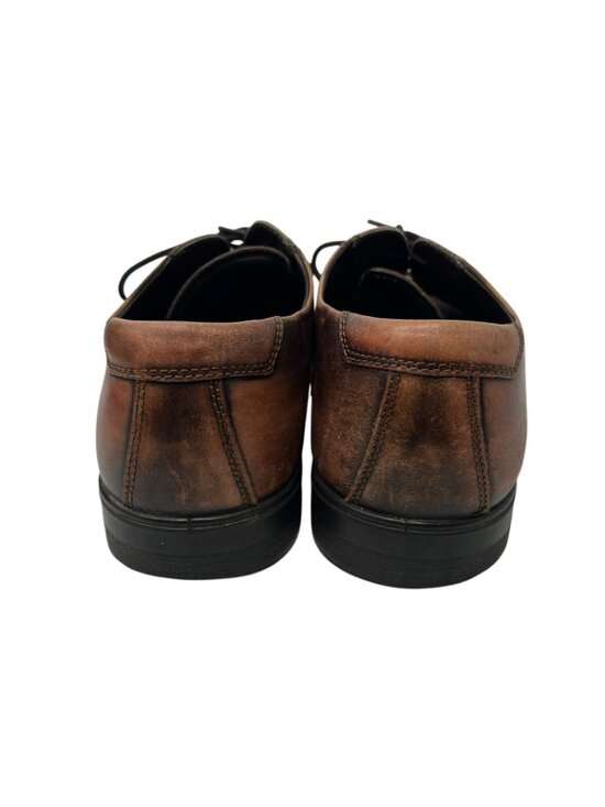 Ecco Melbourne Men\'s 13 Cocoa Brown Leather Wingtip Oxford Derby Dress Shoes